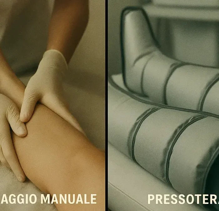 Massaggio linfodrenante manuale vs pressoterapia: differenze