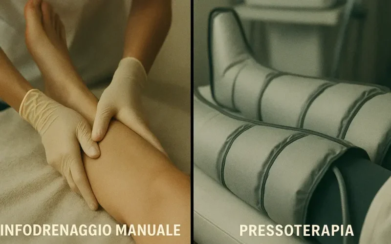 Massaggio linfodrenante manuale vs pressoterapia: differenze